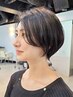 【大人世代女性】-5歳見えカット＋グレイカラー＋2STEPトリートメント ￥12390