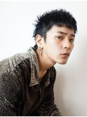パンクロックベリーショート+ブルーブラック