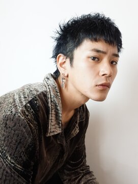 マイロ(mailo) パンクロックベリーショート+ブルーブラック