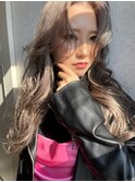 透け感あるカラーでガーリーヘアーに☆