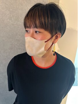 イトシテ マッシュショート×前髪インナーカラー【担当　ジン　トモヒト】