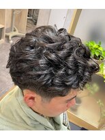 マインド サイトー ヘア アンド スパ mind saito hair&SPA&nbsp;ソフトアイロンパーマ×アップバングパート×ツーブロック