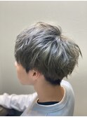 シルバーカラー×ゆるめスパイラル