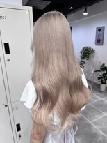 ペレ 栄店(PELE) デザインカラー/レイヤーカット/ウェットヘア/オリーブベージュ