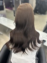 ペレ 栄店(PELE) デザインカラー/レイヤーカット/ウェットヘア/オリーブベージュ