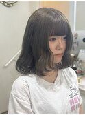 ダブルカラーで作る透明感ブラウン