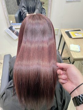 フィーリー ヘア デザイン 太田店(feAry) ノーブリーチで彩る濃厚ボルドー