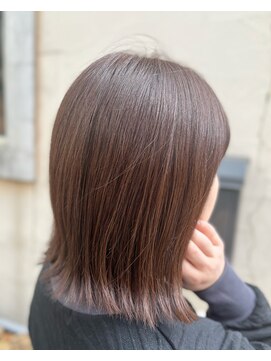 サーティーン(THIRTEEN) 結べる長さのボブスタイル♪ナチュラル・ピンクブラウン　30代