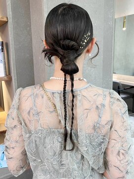 ロンド ボーイ 表参道(Lond BOY) ウェーブミディアム×髪質改善ヘアセット/ヘアアレンジ[表参道]