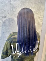 アフィナー 上大岡(Afinar) 赤みを抑えてクールに魅せる　ネイビーグラデーション