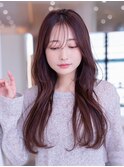 20代30代ミディアム顔周りレイヤーカット髪質改善トリートメント