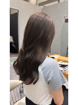 ヘアデザインファブロ イオンモール宮崎店(hair design FABRO.) シアーブラウン　モカグレージュ　髪質改善トリートメント