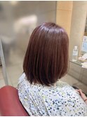 結べるボブ×ライラックピンク