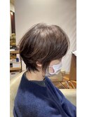 白髪ぼかし×くびれショート