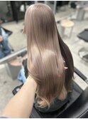 くびれヘア/アプリコットオレンジ/夏のヘアアレンジ/梅田