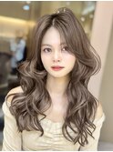 暗めカラー/韓国風巻き/レイヤーカット/髪質改善/縮毛矯正/池袋