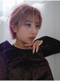 【unica緑地公園】ピンクベージュ×レイヤーショート