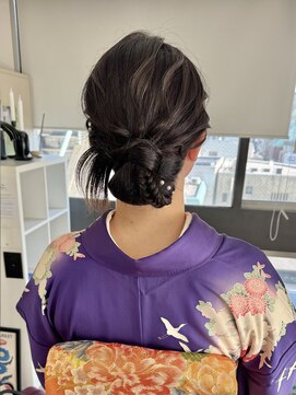 オウン(AUN) 訪問着ヘアセット