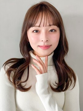キリ 表参道(kyli) クラゲヘアー艶感小顔うるツヤナチュラルカール斜めバング