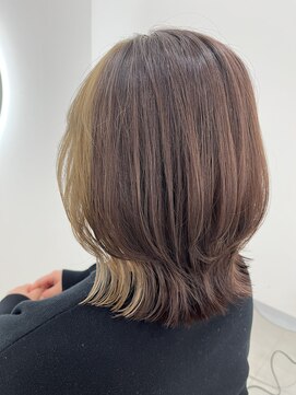 アイニ 天王寺アポロ店(aini) 首元すっきり。ニュアンスくびれボブ