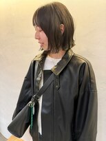 Fuuu ショート/ボブ/メンズパーマ ボブ×オリーブグレージュ