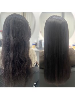 ベルーア(BELLUA)の写真/くせ毛やうねり、広がりはトリートメントでは変わりません。当店の髪質改善矯正をぜひ一度ご体験ください!