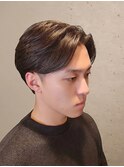 ナチュラル・センターパートショート