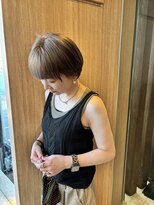 マイノリティー 石橋店(Minority)&nbsp;マニッシュショート　ミルクティーベージュ