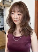 ＜kacho＞　くびれレイヤー &nbsp;くびれミディ　ふんわりミディアム 