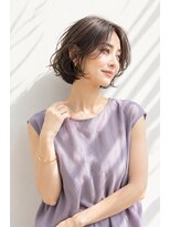 アッシュ 学芸大学店(Ash)&nbsp;ショートボブ/大人女性/ベージュアッシュ/白髪ぼかし/脱白髪染め