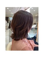 バランス オオミヤ(balance OMIYA)&nbsp;大人くびれ×外ハネレイヤー/小顔見せ/ブラウン