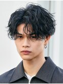原宿アクティブショートルーズショートパーマツイストパーマ緩め