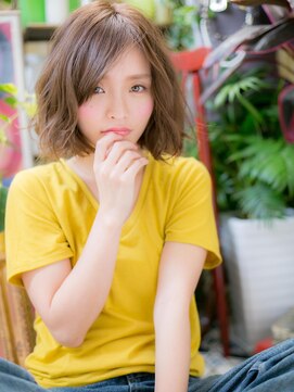 カバーヘア ブリス 大宮西口(COVER HAIR bliss) *bliss大宮*くせ毛風カール◎前下がりボブa