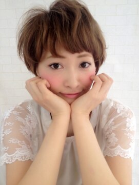 ヘアサロン イリー 西那須野(iLii) 丸みショートマッシュ×無造作カール【hairsalon iLii西那須野】