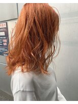 ケンジ 横浜(KENJE)&nbsp;ブリーチ１回/オレンジベージュ　insta@skbg1104