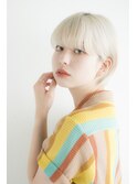ホワイトカラー×マッシュショート【新宿】