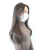 ふんわり前髪ボリュームロング