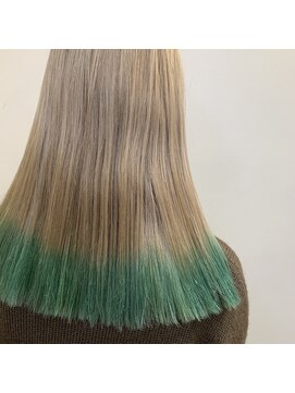 リー 甲子園(Lee) 淡いカラーから大変身パキッと裾カラー