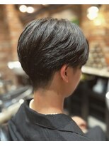 ヒロギンザバーバーショップ 丸の内店(HIRO GINZA BARBER SHOP)&nbsp;前下がり　ニュアンスパーマ　大手町　東京　丸の内