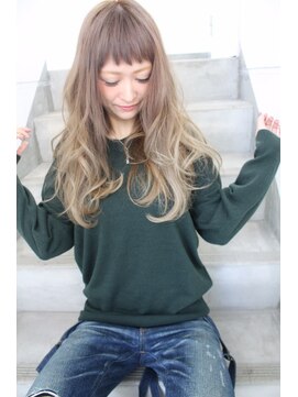 トゥーリ 藤崎店(tuuli) tuuli☆30代40代ペールベージュ切りっぱなしロング 58