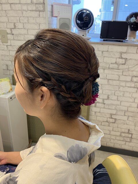 夏祭り♪着付けヘアセット