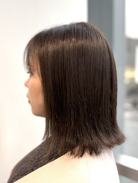 エアー 銀座タワー(AIR) 【切りっぱなし　伸ばしかけボブ】air銀座タワー　藤本麻衣