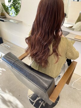モンテヘアー(monte hair) ロング×オレンジブラウン