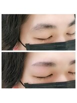 アルフラン(al franc)&nbsp;メンズアイブロウWAX/ビフォーアフター