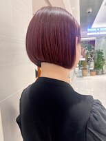 ピークアブー アヴェダ ギンザシックス(PEEK-A-BOO AVEDA GINZASIX)&nbsp;ミニボブショートボブボルドーカラー艶髪ピンクブラウン銀座