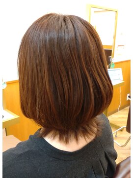 大人かわいい　ひし形くびれレイヤーボブ/20代30代40代50代60代