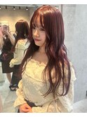 ダブルカラー 甘め女子に♪冬のピンクベリーカラー【L'wis乙津】