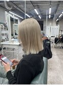 切りっぱなしハイトーンカラー