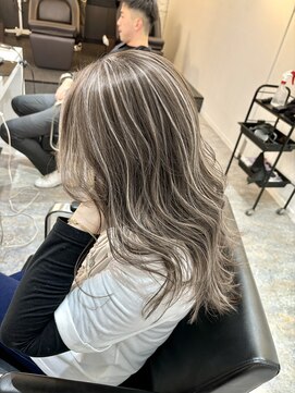 ブレンド 渋谷(BLend) 前髪ハイライトカラー似合わせカットウェーブミディアム