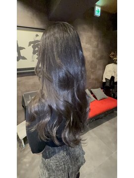 天翔 ブラック/レイヤーカット/髪質改善トリートメント